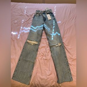 NEW Zara Wide Leg Jeans USA 0